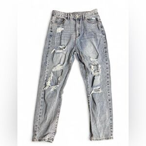 SHEIN Women’s Distressed Ripped Jeans Size Medium